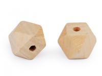 Koraliki drewniane nielakierowane 20x20 mm (5 szt)