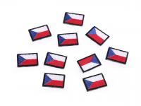 Naprasowanka mini flaga Republiki Czeskiej (10 szt)
