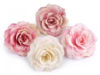 Róże sztuczne główki kwiatów Ø8 cm (2 szt)