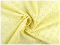 Tkanina bawełniana z haftem kwiaty