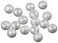 Szklane woskowane perły żebrowane Ø10 mm (20 g)
