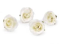 Róże sztuczne główki kwiatów Ø5 cm (4 szt)