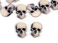 Guzik drewniany dekoracyjny czaszka (10 szt)